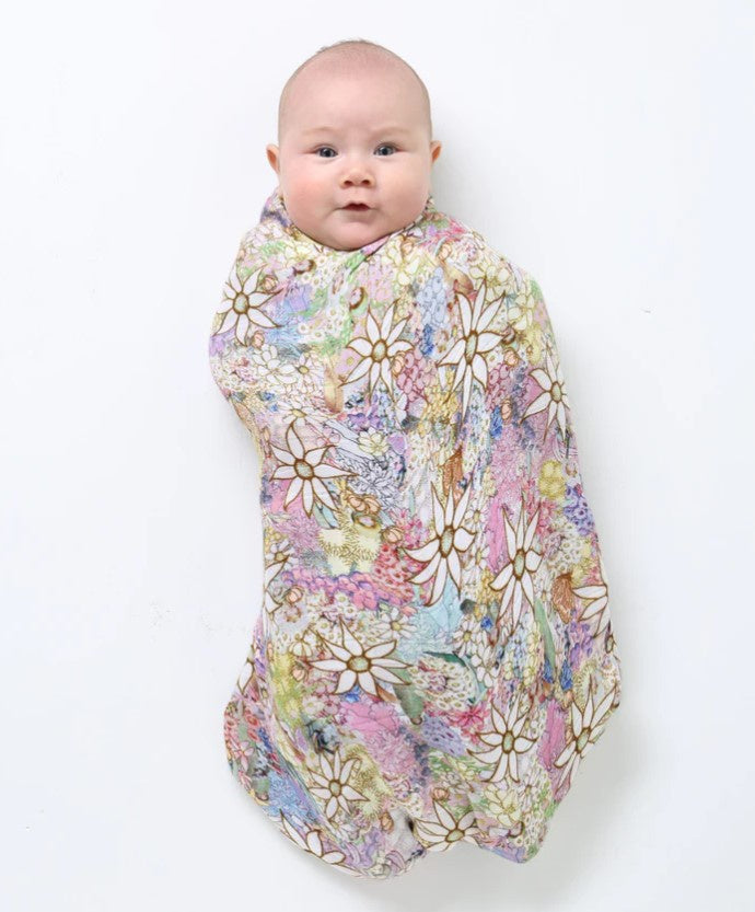 Bamboo Swaddle - May Gibbs Flora & Fauna