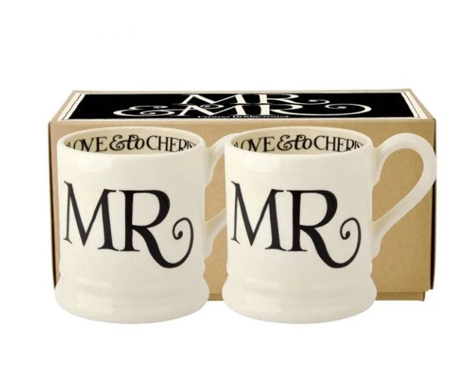 Set of 2 Half Pint Mugs - Mr & Mr