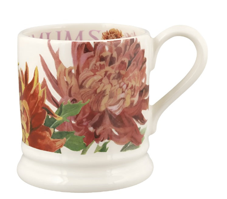 Half Pint Mug - Flower Chrysanthemum