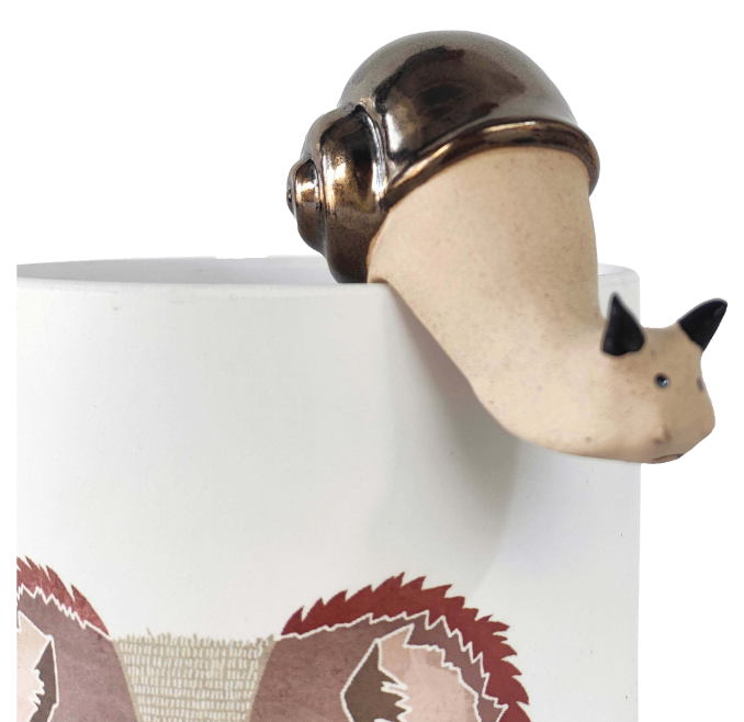 Gold Snail Pot Hanger
