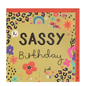 Sassy Birthday Card