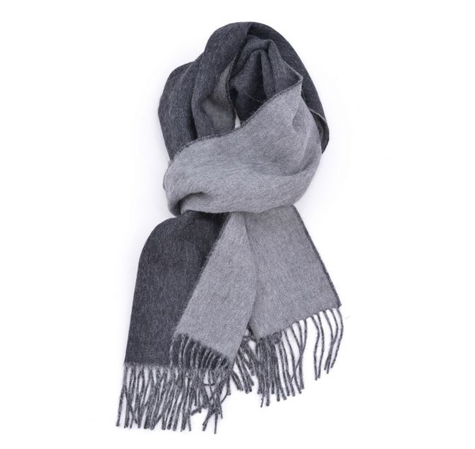 Two Tone Scarf -  Grey/Dark Grey