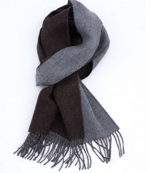 Two Tone Scarf - Charcoal/Dark Grey