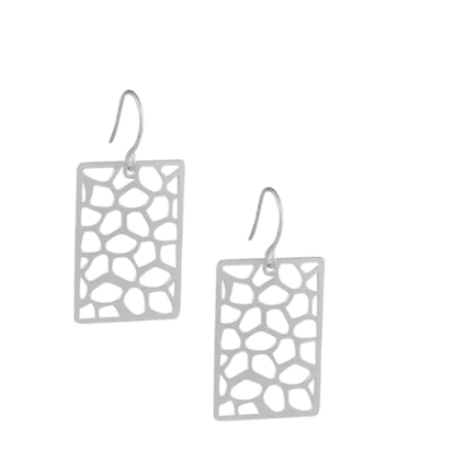 Swiss Drop Earrings - Silver