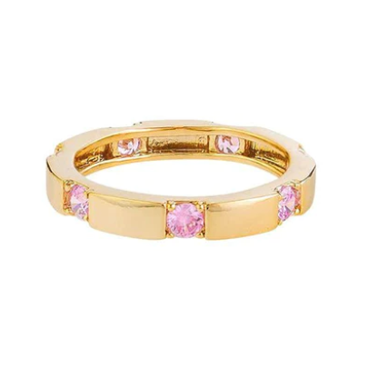 Crystal Linked Ring - Rose Gold