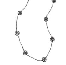 Dainty Filigree Necklace - Black