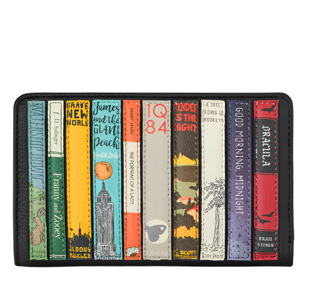 Leather Oxford Purse - Bookworm Black