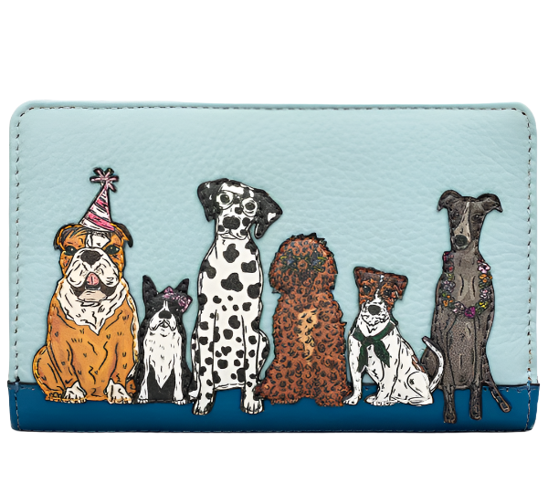 Leather Oxford Purse - Party Dogs