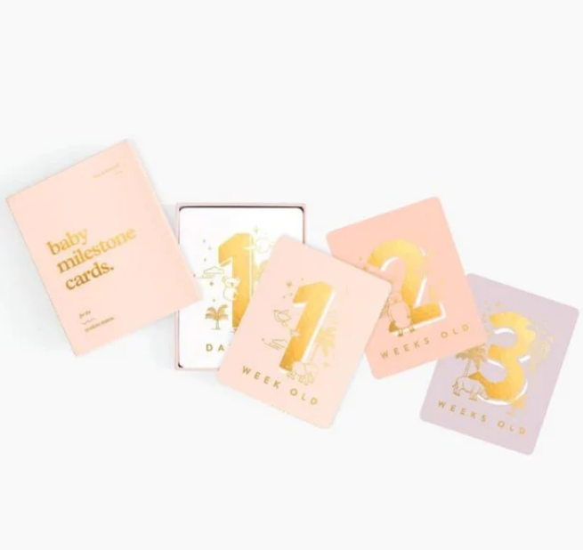 Baby Milestone Cards - Blush
