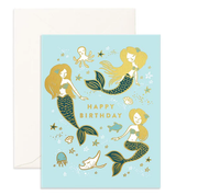 Happy Birthday Mermaids Card