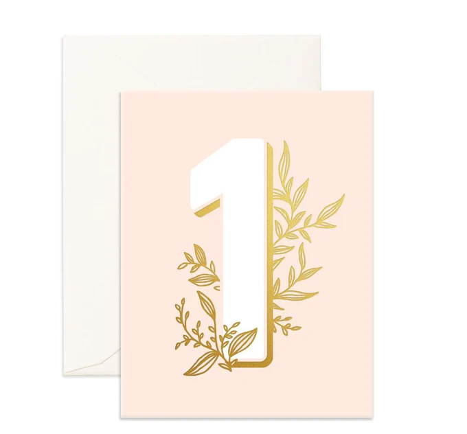 No 1. Flowers Card