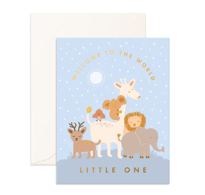 Welcome to the World Little One - Winter (Blue)
