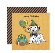 Happy Birthday Bow Tie Dalmation Card