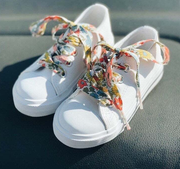 Liberty Print Shoelaces (L) - Poppy & Daisy 19A Apricot