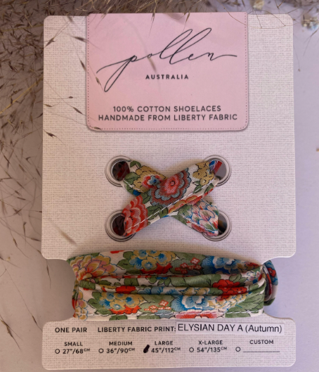 Liberty Print Shoelaces (L) - Elysian Day A Autumn