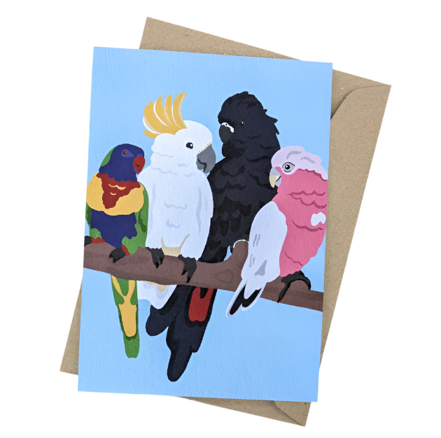 Australian Birds Card