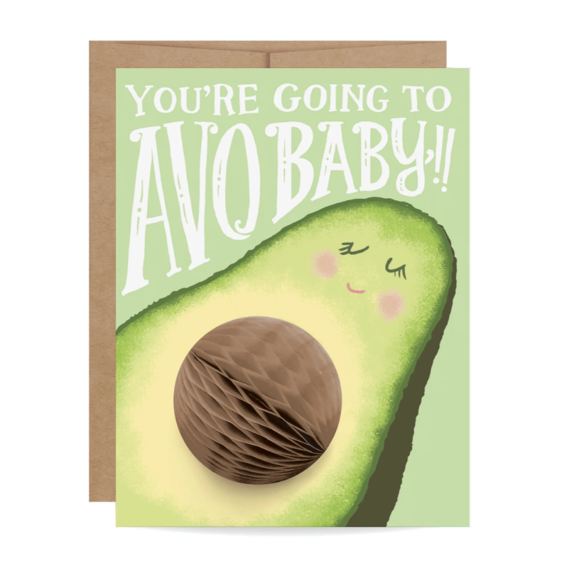 Pop-Up Avo Baby Card