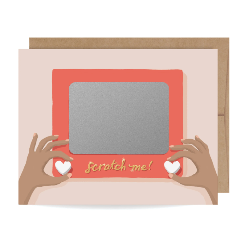 Scratch-Off Scratch-A-Sketch Card