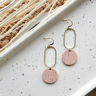 Cinta Drop Earrings - Bleached Coral