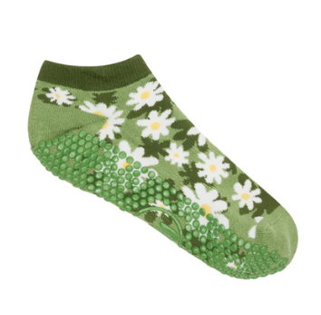 Classic Low Rise Grip Socks - Daisy Floral