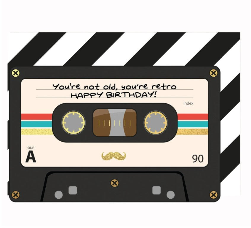 You're Retro Cassette Tape Card