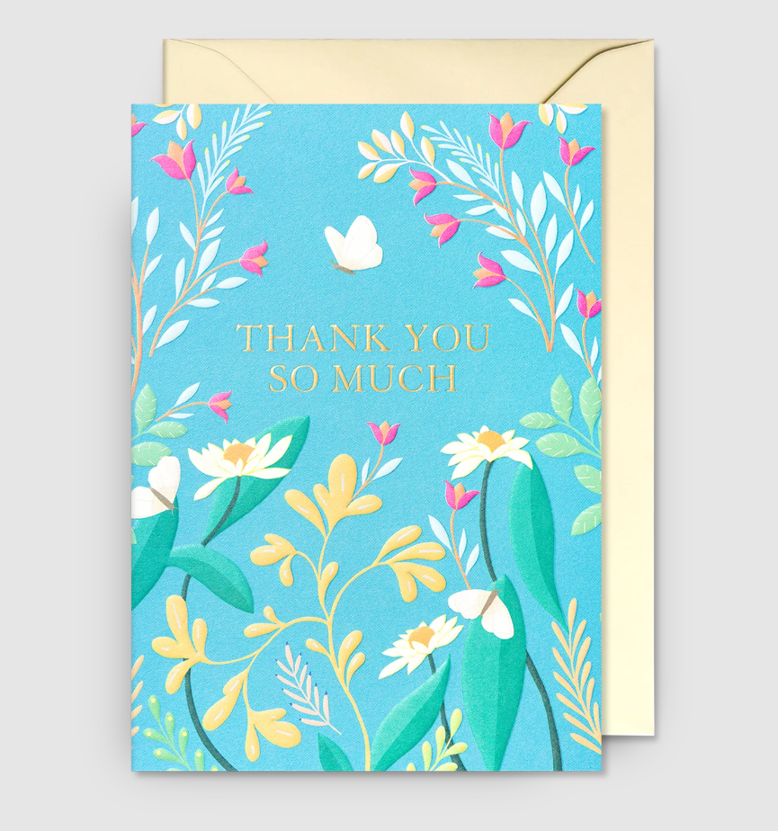 Thank You So Much Floral Card