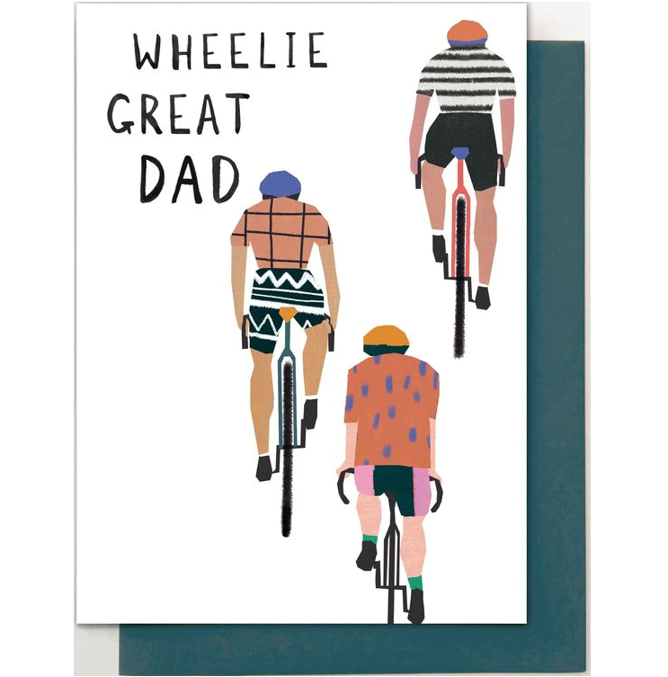Wheelie Great Dad Bikes Card