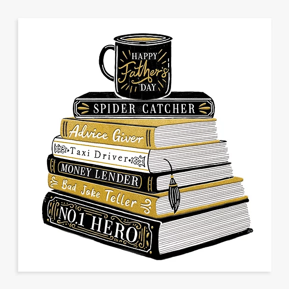 Father's Day Bookworm Card