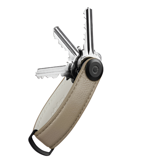 Orbitkey - Leather Pebbled - Ecru