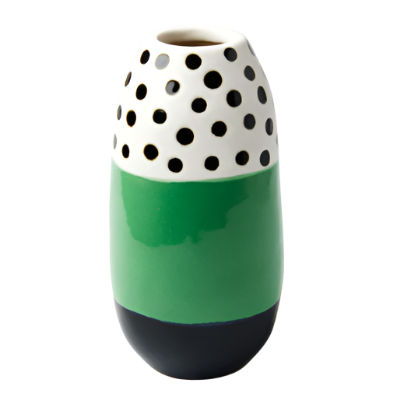 Dose Vase - Green Spot