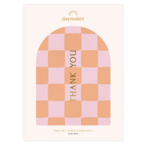 Pack of 6 Cards & Envelopes - Thank You