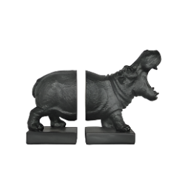 Bookend Set - Hippo