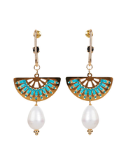 Amore Earring - Aqua Fan