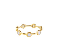 Santorini Circle Band Ring - Gold
