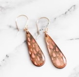 Teardrop Earrings - Copper Rain