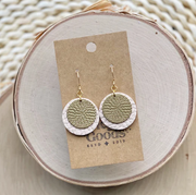 Omi Drop Earrings - Vintage Linen
