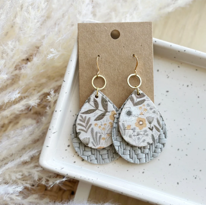 Trilla Drop Earrings - Woodland