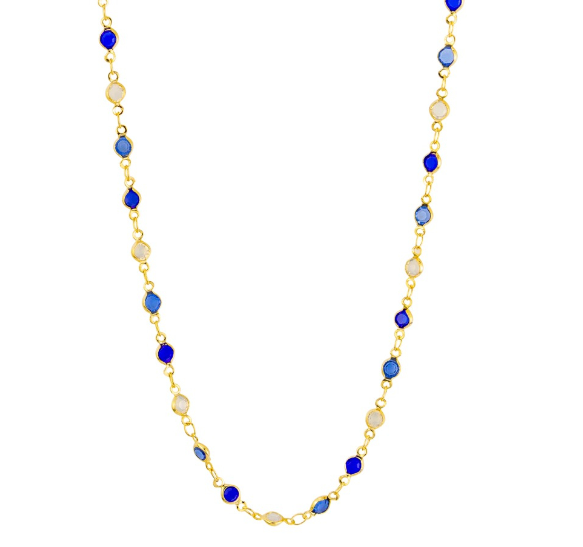 Shady Blues Necklace - Gold