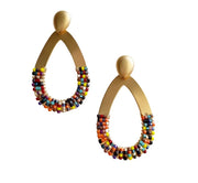 Laia Gold Beaded Earring
