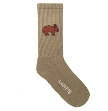 LAFITTE Crew Socks - Wombat - Sand (W8-12, M6-11)