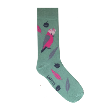 LAFITTE Socks - Galah - Mint (W8-12, M6-11)