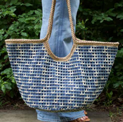 Nerrisa Denim Blue Woven Bag