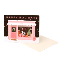 Happy Holidays Toy Shop Card