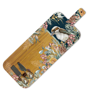 Large Bamboo Grazing Board With Knives - Blue Bush Guardian