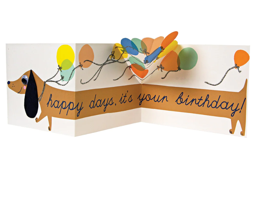 Sausage Dog Birthday Card