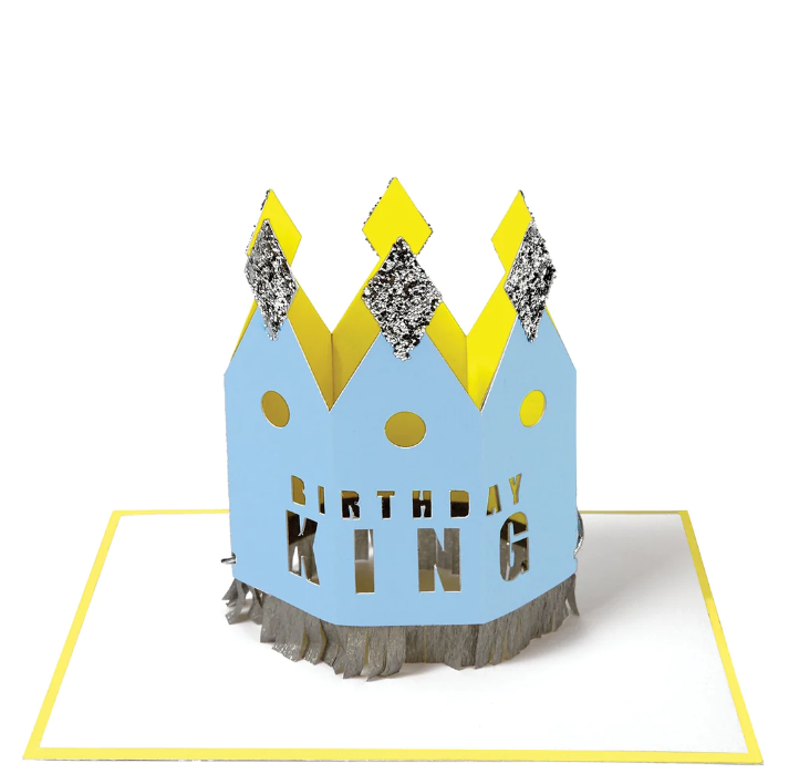 Crowned Birthday King Card