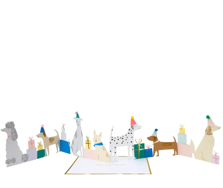 Dog Party Birthday Card