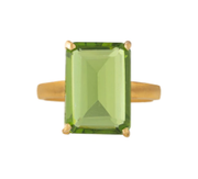 Peridot Glass Ring