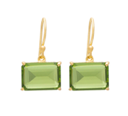 Peridot Glass Earrings