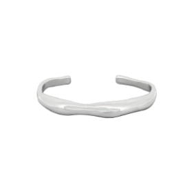 Cuff Bracelet - Wave Single - Silver